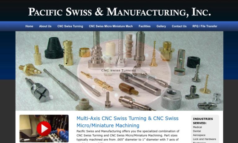 Pacific Swiss & Manufacturing, Inc.